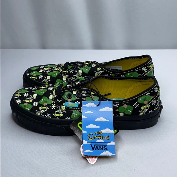 VANS THE SIMPSONS GLOW BART AUTHENTIC SNEAKERS - Picture 4 of 12